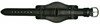 Bild von Büffelleder mit Unterlage schwarz 18 - 20 mm Anstoß