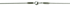 Bild von Edelstahldraht Kunststoff ummantelt 1,5mm kürzbar 50cm lang 