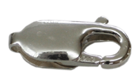 Bild von Edelstahl Karabiner flache Form 10 - 18mm Edelstahl oder PVD gold 