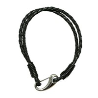 Bild von Lederarmband schwarz