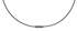 Bild von Edelstahldraht 1mm kunststoffummantelt Magnetverschluß schwarz 38-50cm lang 
