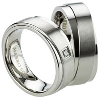 Bild von Ring Edelstahl ohne Stein Gr. 54-74