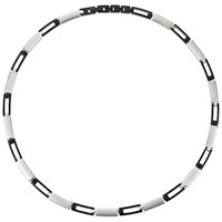 Bild von Edelstahl Collier 45cm / Armband 19cm PVD schwarz