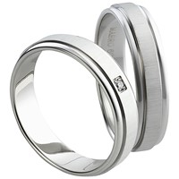 Bild von Ring Edelstahl ohne Stein Gr. 54-70