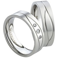 Bild von Ring Edelstahl ohne Stein Gr. 54-74
