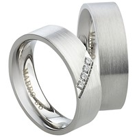 Bild von Ring Edelstahl ohne Stein Gr. 54-74