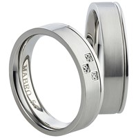 Bild von Ring Edelstahl ohne Stein Gr. 54-74