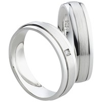 Bild von Ring Silber 925/- rhodiniert Gr. 54-70