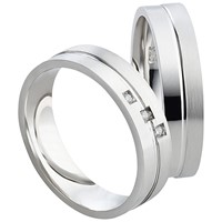 Bild von Ring Silber 925/- rhodiniert Gr. 54-70