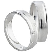 Bild von Ring Silber 925/- rhodiniert Gr. 54-70
