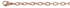 Bild von Verlängerungskettchen Edelstahl PVD gold oder rosé oval 6cm, 1 VPE = 2 Stück