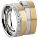 Bild von Ring Edelstahl PVD Gold bicolour Gr. 54-74 