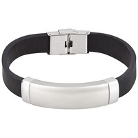 Bild von Armband Silikon und Edelstahl oder bicolour  Identband 21 cm