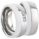Bild für Kategorie Edelstahl-Keramik Partnerringe 