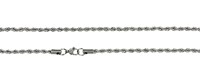 Bild von Kordelkette Silber 925/- rhodiniert 1,4mm 40-70cm lang 
