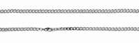 Bild von Flachpanzerkette Silber 925/- rhod. 36-70cm lang verschiedene Stärken 