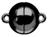 Bild von Edelstahl Schlößchen Kugel 8mm/10mm/12mm matt PVD schwarz