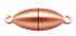 Bild von Edelstahl Schlößchen Olive 6,5mm matt PVD rosé 