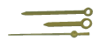 Bild von Zeigersatz auch für Kaliber 75 gold 340mm Durchmesser