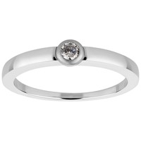 Bild von Damenring mit 1 Zirkonia Gr. 48-66 - Abverkauf