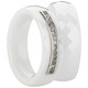 Bild von Ring Ceramic weiß  / Herrenring Gr. 50-70