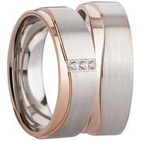 Bild von Ring Silber 925/- rhodiniert Gr. 52-70