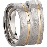 Bild von Ring Silber 925/- rhodiniert Gr. 54-70