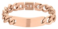 Bild von Armband / Identband Edelstahl 21cm PVD rosé 15mm oder 10mm breit