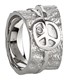 Bild von Ring Edelstahl Peace Gr. 54-70