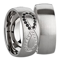 Bild von Ring Edelstahl ohne Stein Gr. 54-70