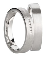 Bild von Ring Silber 925/- rhodiniert Gr. 54-70