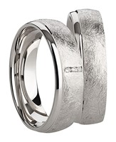 Bild von Ring Silber 925/- rhodiniert mit Zirkonia Gr. 50-62