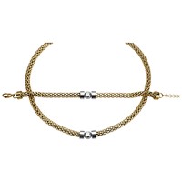 Bild von Edelstahl Collier 45cm / Armband 19cm PVD Gelb