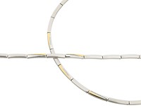 Bild von Edelstahl Collier 45cm / Armband 19cm PVD Gold