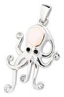 Bild von 925-/ Anhänger rhod. Oktopus