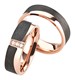 Bild von Ring Titan-Carbon mit gefasstem Diamant 0,015 CT W/Si Gr. 50-62 
