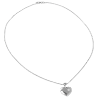 Bild von 925/- Collier 45cm Herz