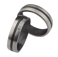 Bild von Ring Titan-Carbon ohne Stein Gr. 54-70