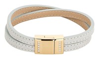 Bild von Lederarmband 19cm grau