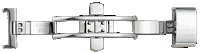 Bild von Faltverschluß für Lederbänder Edelstahl 14-22mm