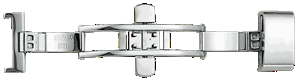 Bild von Faltverschluß für Lederbänder Edelstahl 14-22mm