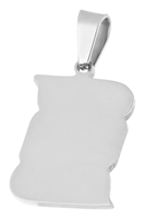 Bild von Gravurplatte Edelstahl vierkant 1,4mm stark  15x20mm oder 20x25mm