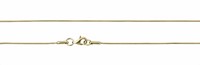 Bild von Schlangenkette Silber 925/- vergoldet 1,0mm 36-55cm lang 