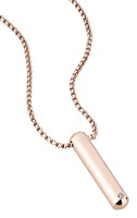 Bild von Edelstahl Collier 45+5cm "SOS" Anhänger aufschraubbar