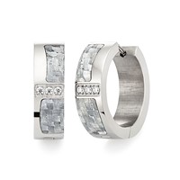 Bild von Creole Titan Carbon glänzend 6mm breit, 15mm Durchmesser