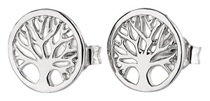Bild von 925/- Ohrstecker rhod. Lebensbaum 