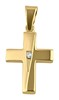 Bild von 925-/ Anhänger rhod. Kreuz vergoldet