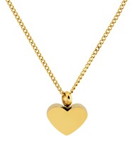 Bild von Edelstahl Collier 45cm Herz aufschraubbar