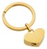 Bild von Schlüsselanhänger Herz mit Schraube Edelstahl, PVD Gold oder PVD Rosé 