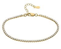 Bild von 925/- Armband 19cm CZ Gold Plattiert